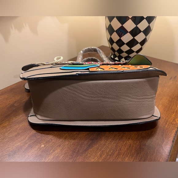 NWT Kitsch Darlings Satchel Purse w Strap Camel Animal Style - Picture 5 of 7